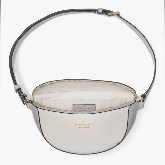 Kate Spade Lena Belt Waist Bag Fanny Pack Mountain Grey NWT - Picture 4 of 16